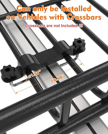 FIVKLEMNZ Car Rooftop Cargo Carrier Roof Bag Waterproof for All Top of Vehicle with/Without Rack Includes Topper Anti-Slip Mat + Reinforced Straps + 6 Door Hooks + Luggage Lock