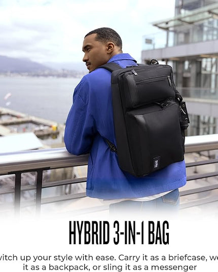 Solo New York Hybrid Briefcase Backpack - Laptop Carrying Bag, Fits 15.6" Computer, Brief for Travel & Work - Duane
