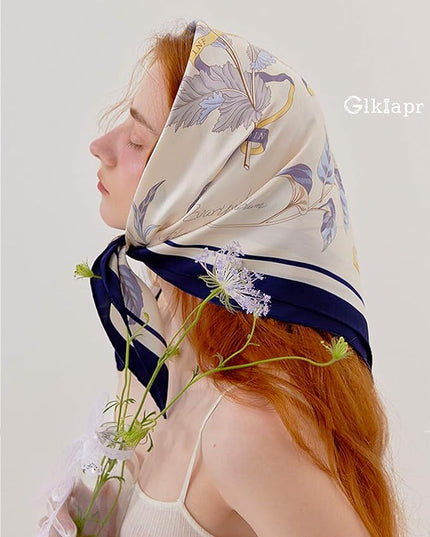 Satin Bandana Headscarf for Women Silky Hair Scarves for Fashion Lightweight