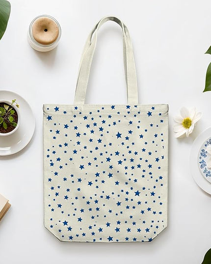 Tote Bag for Women, Reusable Zippered Canvas Bag with Handles Pocket Thick Canvas, for Grocery Shopping Beach Gift