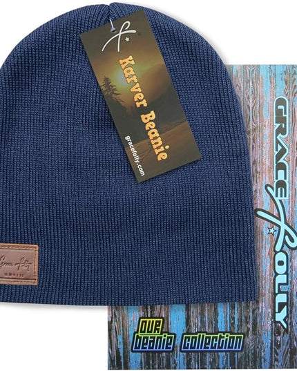 Grace Folly Knit Beanie Hat Cap for Men or Women