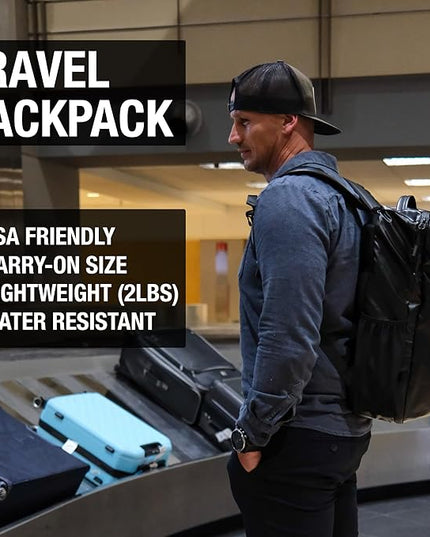 Ho Stevie! TSA Friendly Travel Backpack - Airline Approved Personal Item 28L Back Pack (Lightweight & Water Resistant)