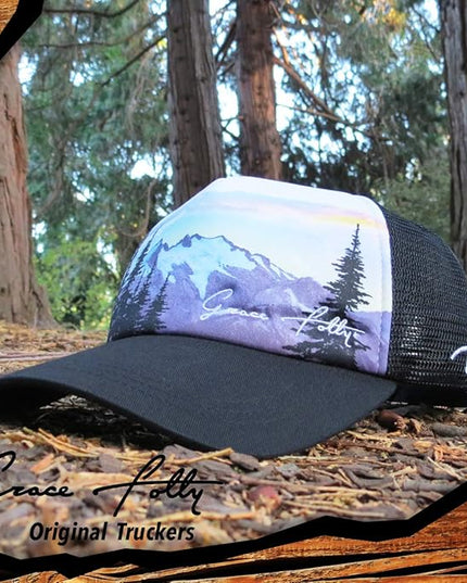 Grace Folly Foam Trucker Hat Snapback Mesh Baseball Cap for Men or Women