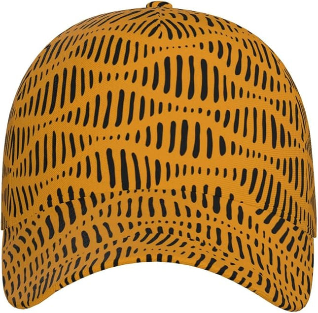 African Ethnic Tribal Style Baseball Cap for Men Women, Fashion Adjustable African Hat Casual Trucker Hats Sun Caps