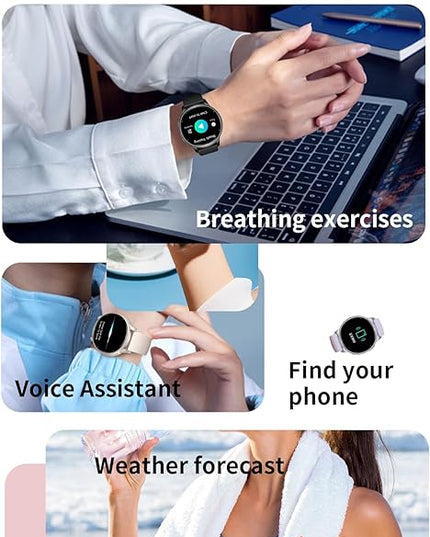 Fitness Tracker with Heart Rate Monitor Activity Tracker with Pedometer Smart Watch Sleep Monitor with Step Counter Calories Blood Oxygen Blood Pressure Monitor Make/Answer Call Health Tracker