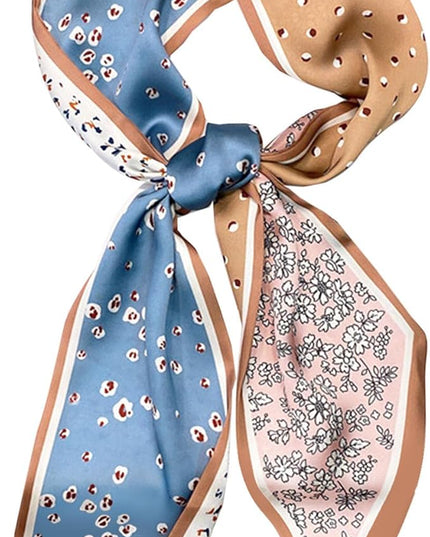 Dailyacc Hair Scarf for Women Fashion Silky Satin Headscarf Wrap Breathable Lightweight Neck Scarves For Handbag