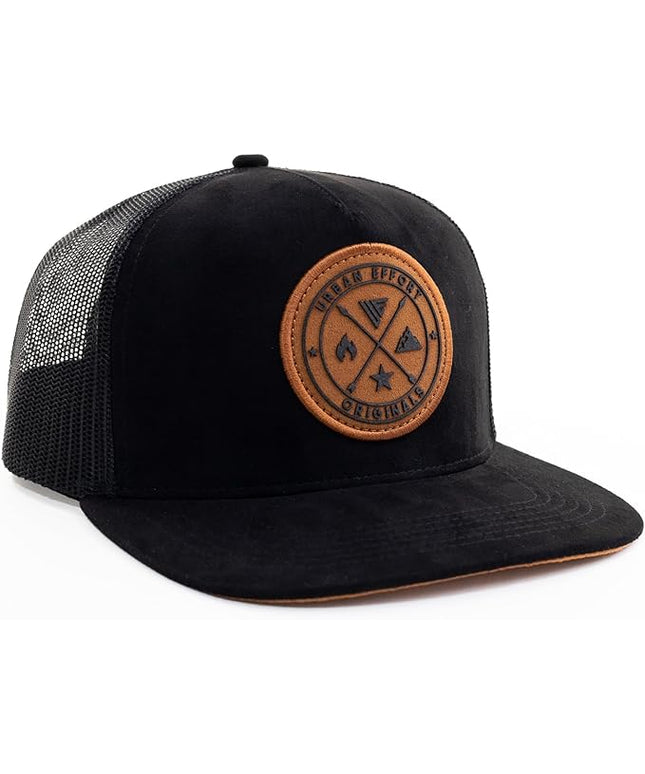 Urban Effort Mesh Back Cap - for Men and Women Baseball Hat 5-Panel Trucker Hat - Great Snapback Closure for Hunting & Hiking