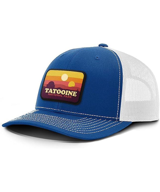 Tatooine National Park Patch Back Mesh Hat Casual Wear - Baseball Cap for Mens & Womens Mesh Adjustable Snapback Strap