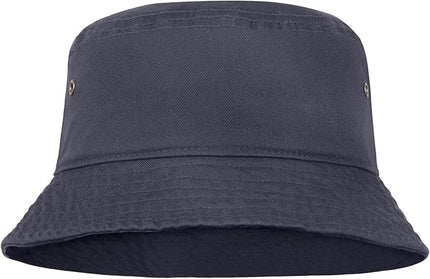 Falari Men Women Unisex Cotton Bucket Hat 100% Cotton Packable for Travel Fishing Hunting Summer Camp