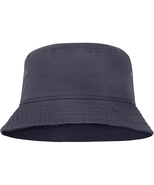 Falari Men Women Unisex Cotton Bucket Hat 100% Cotton Packable for Travel Fishing Hunting Summer Camp
