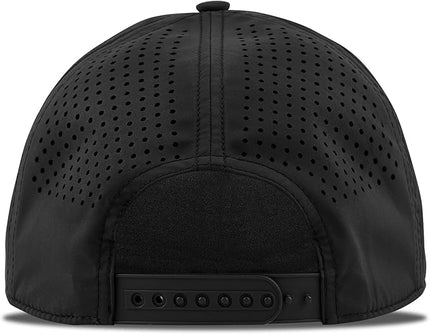 Branded Bills Vintage Old Glory PVC Curved 5 Panel Rope Hat, Fits 7-7 7/8, Adjustable Snapback | Lightweight, Comfort Stretch