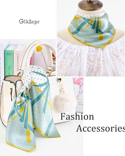 Satin Bandana Headscarf for Women Silky Hair Scarves for Fashion Lightweight