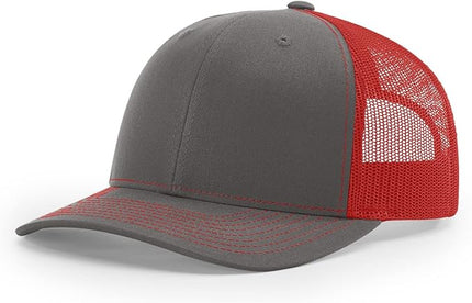 Richardson 112 Trucker Hat - Premium Adjustable Snapback Hat - Structured Six Panel Richardson Blank Caps