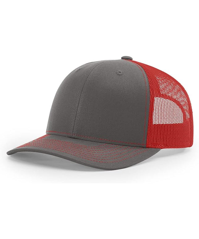 Richardson 112 Trucker Hat - Premium Adjustable Snapback Hat - Structured Six Panel Richardson Blank Caps