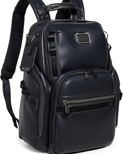 TUMI - Alpha Bravo Search Backpack - Laptop Backpack for Men & Women - Backpack for Work & Travel - 17.0" X 14.0" X 8.3" - Black Leather