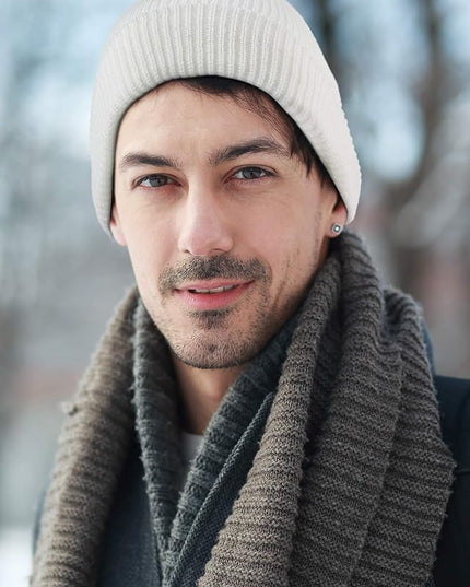 Zhanmai 12 Pack Small Winter Beanie Hats Bulk Warm Knitted Cuffed Skull Cap for Men Women
