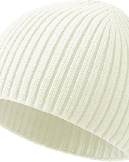 choshion Wool Knit Fisherman Beanie Hat for Men Women,Cuffless Warm Short Cuff Beanies Toboggan Ski Hats Winter Skull Cap