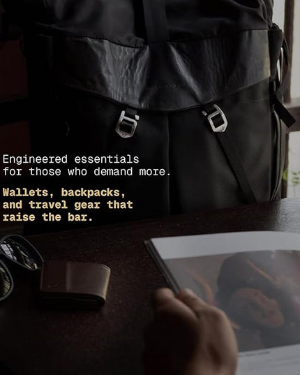 The Frenchie Co. - Anti-Theft Speed Backpack - Slim Minimalist - Hidden zippers and cut-resistant ballistic nylon - Secure travel, commuting and everyday carry