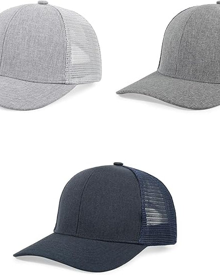 kozinu Unisex Trucker Hats Blank Mesh Snapback Hats Sport Plain Baseball Caps Adjustable Fitted Hat