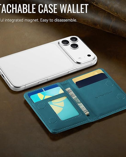 Vinich for MagSafe Wallet Magnetic RFID Blocking Card Holder Compatible with MagSafe Phones and Cases, Strong Magnet Minimalist Phone Wallet for iPhone 17/16/15/14/13/12/Pro/Max/Plus, Vintage Green