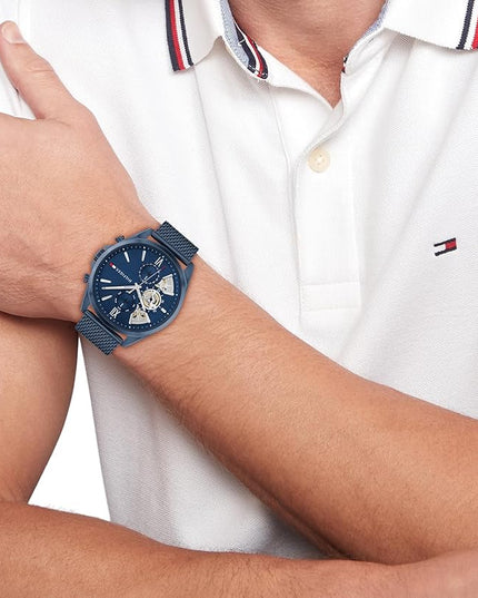 Tommy Hilfiger Men's Quartz Multifunction Watch - Stainless Steel - 5ATM/50 Meters Water Resistance - A Timeless, Modern Classic - Gift for Him - 43.5mm
