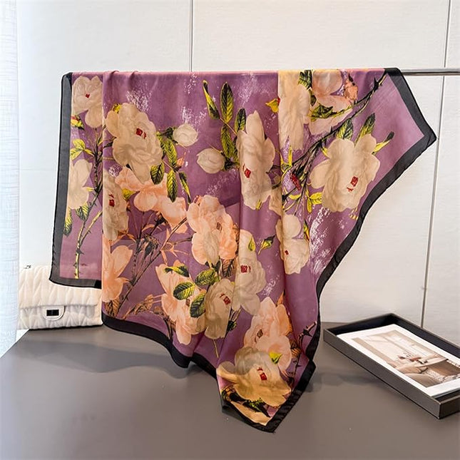 Headscarf Large Square Scarf 35" Fashion Scarves Silk Feeling Hair Wrapping Scarfs Hairscarf BA16