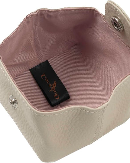 Cockatoo Genuine Leather Coin Pouch Change Holder Mini Snap Pocket Wallet for Men Women (Set of L&S,Ercu)