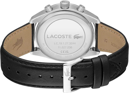 Lacoste Boston Men's Chronograph Watch - Classic Stainless Steel - Tachymeter - Water Resistant up to 5ATM/50 Meters - Modern Design for Him - 42mm