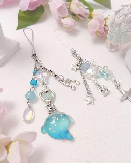 1-4PCS Cute Phone Charms Aesthetic Y2K Cell Phone Charms Strap Pink Strawberry Butterfly Star PhoneCharm Y2K Accessories for Bag Keychain Airpods Camera Pendants Decor