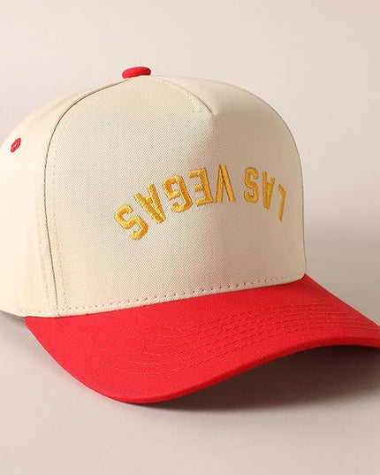 MIRMARU Two-Tone Vintage Canvas Trucker Hats for Men & Women, Adjustable Size Baseball Caps with Trendy Embroidered Design