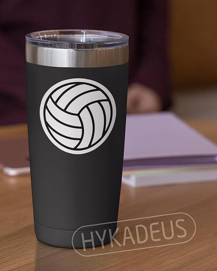 (3Pcs) Volleyball Stickers Volleyball Ball Sticker Waterproof Vinyl Decals for Water Bottle, Tumbler, Laptop, Phone Case, Scrapbooking, Poster Board, Team Players, Coach, 3" x 3"