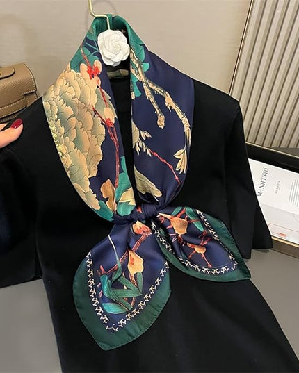 Headscarf Large Square Scarf 35" Fashion Scarves Silk Feeling Hair Wrapping Scarfs Hairscarf BA16