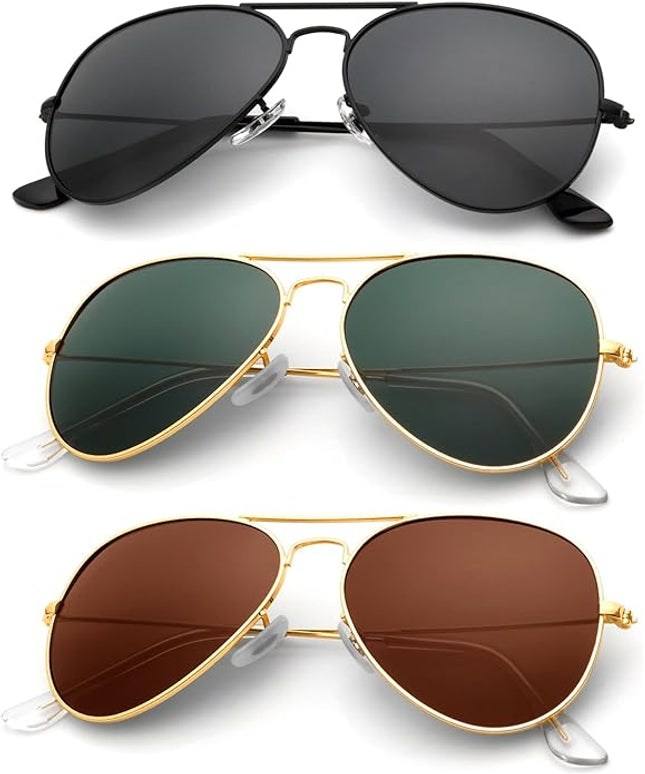 KALIYADI Classic Aviator Sunglasses for Men Women Driving Sun glasses Polarized Lens UV Blocking