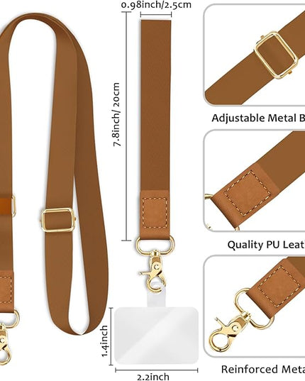 Phone Lanyard Crossbody Strap, Cell Phone Lanyards for Around the Neck Wristlet Shoulder, Wrist Strap for Keys Adjustable Accessories Travel Essentials