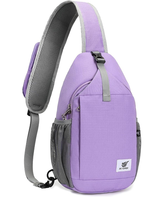 SKYSPER Sling Bag RFID Cross Body Bag Recycled Crossbody Backpack Travel Daypack