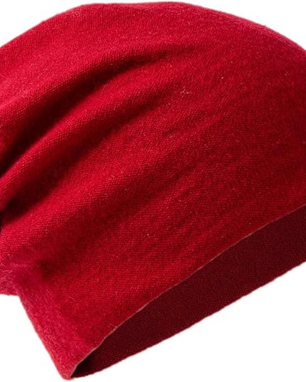 Villand 100% Merino Wool Beanie Hat for Women and Men with Gift Bag, Double-Layered Wool Hat, Knitted Ski Cap for Winter