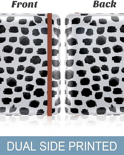 Passport Holder for Travel Essentials, Passport Wallet Cover Case for Travel Must Haves Accessories, Passport Book Holders for Women and Men, White Leopard