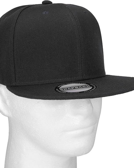 Classic Snapback Hat Cap Hip Hop Style Flat Bill Blank Solid Color Adjustable Size