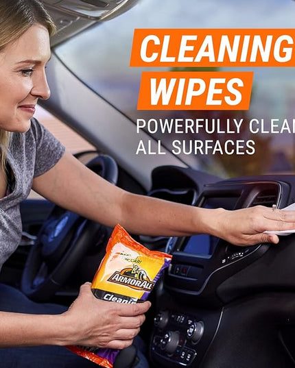 Armor All Car Wash and Cleaner Kit, Includes Cleaning Wipes for Car Interior, Cleaner Concentrate, Car Air Freshener, Microfiber Towels (8 Piece Kit)