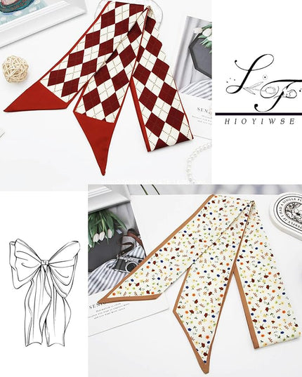 Purse Scarf Handbags For Women Skinny Hair Neck Accessories Scarves With Bag Scarfs Handle Fashion Lightweight