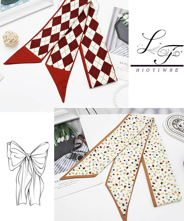Purse Scarf Handbags For Women Skinny Hair Neck Accessories Scarves With Bag Scarfs Handle Fashion Lightweight