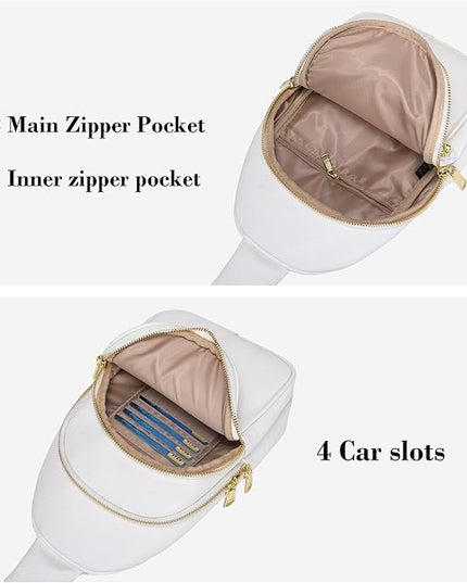 Anti Theft Crossbody Bags for Women Leather Sling Bag Cross Body Travel Purse Chest Bags Fanny Pack Gift Teen Girl