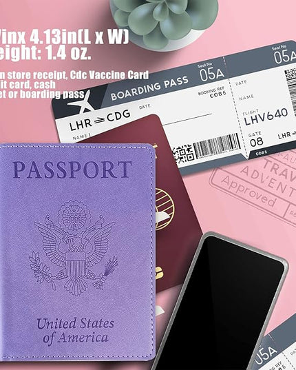 Leather Passport Holder,International Travel Must Haves Travel Accessories for Women Men, Cruise Ship Essentials, Travel Gifts