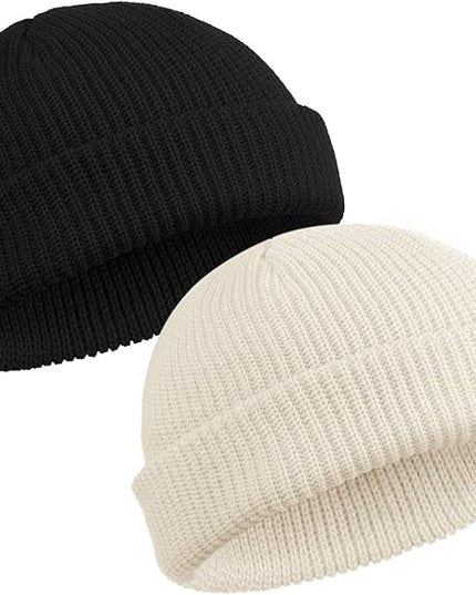 SATINIOR Trawler Beanie Watch Hat Roll-up Edge Skullcap Fisherman Beanie for Women Men