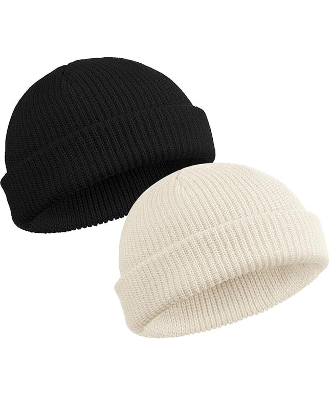 SATINIOR Trawler Beanie Watch Hat Roll-up Edge Skullcap Fisherman Beanie for Women Men