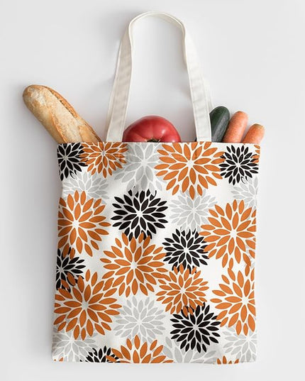 Horaldaily Canvas Tote Bag,Reusable Shoulder Tote Bag for Women Lady Casual Vacation, Shopping, Work, Gym