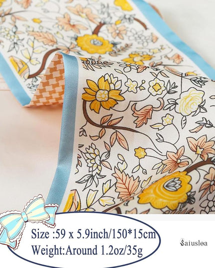 Purse Scarf For Handbags Head Scarves For Women's Hair Bags Scarfs Long Skinny Scarves Fashion Silky