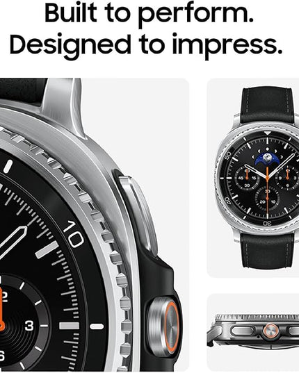 Samsung Galaxy Watch 8 Classic (2025) 46mm Bluetooth Smartwatch, Cushion Design, Rotating Bezel, Quick Button, Sleep Coaching, Running Coach, Energy Score, Black [US Version, 2 Yr Warranty]