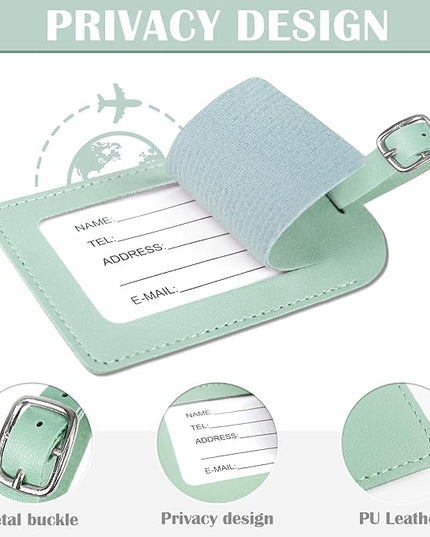 COSHAYSOO Initial Passport Cover Luggage Tag Set Letter Passport Holder Airplane Cruise Travel Essentials Vacation Traveling Accessories Personalized Gifts for Women Teen College Girls Teal G