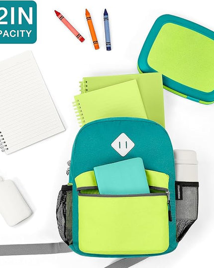 STEAMEDBUN Toddler Backpack Boy 2-4, Kids Backpack Boys, Preschool Daycare Travel Small- 12inch